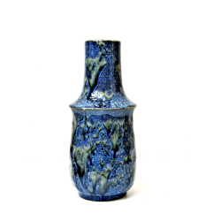 Wazon ceramiczny szkliwiony Art niebiesko-szary 30cm